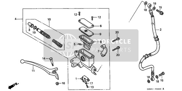 45513GBM751, Kappe, Hauptzylinder, Honda, 1